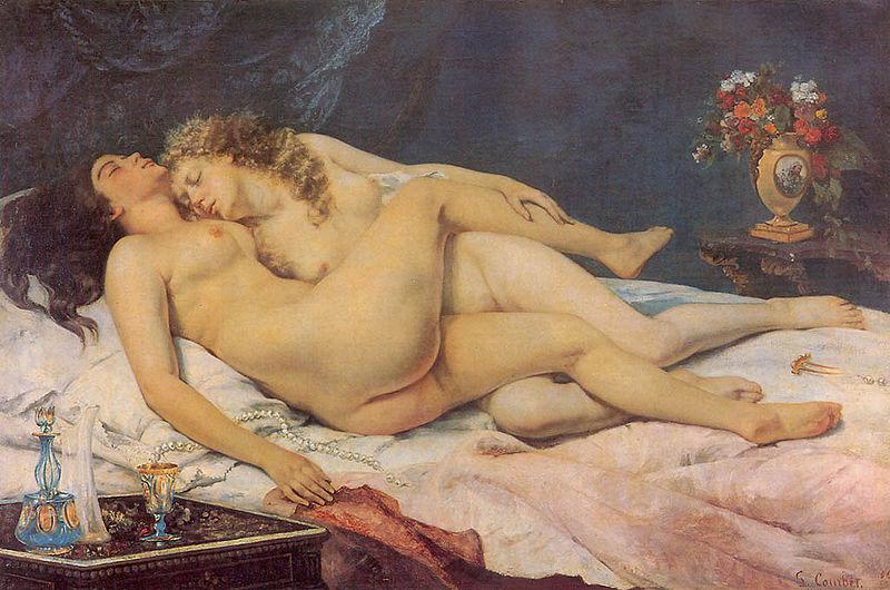 Gustave Courbet Sleep France oil painting art